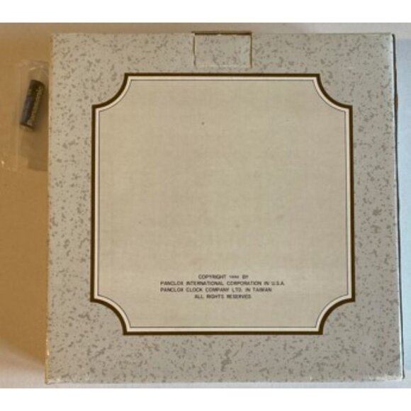 Vintage Football Clock Battery Operated Panclox International 11" Round - Picture 2 of 4